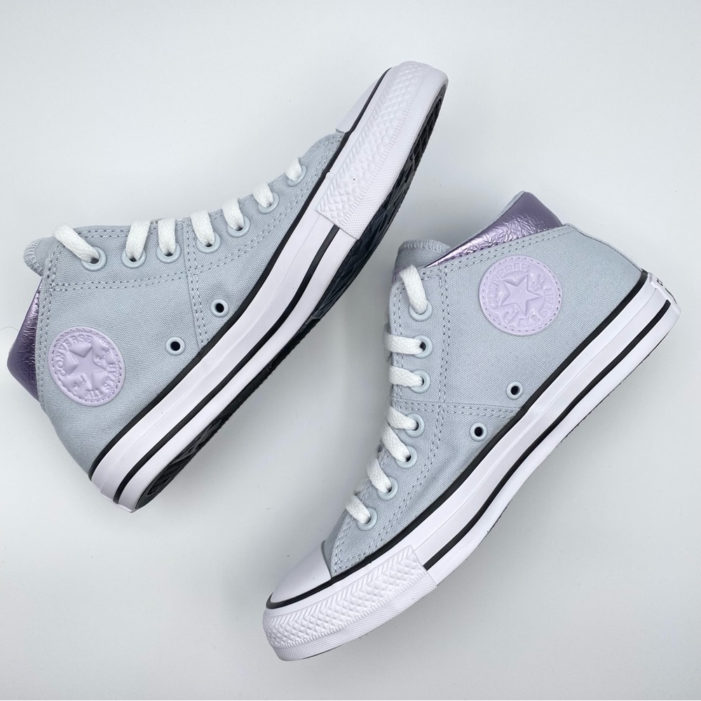 Converse Chuck Taylor All Star Madison Mid High Size 8 Pale Grey Lilac